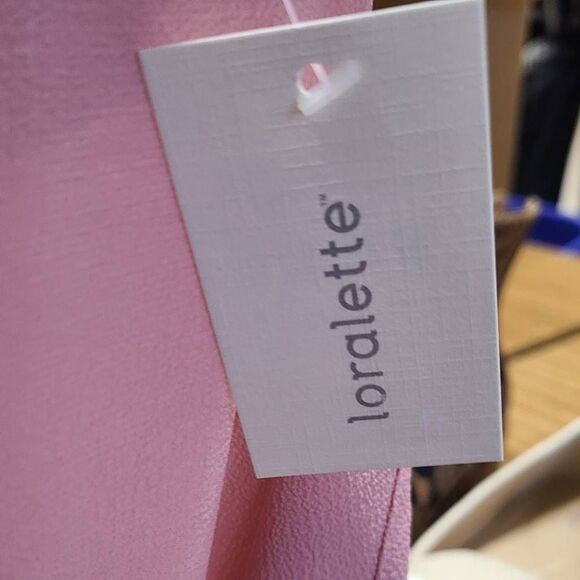 Loralette Pink Top Womens SZ 16 Tiered Tank Blouse - Picture 5 of 7